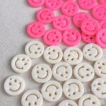 Plastic beads Plastic smiley face beads