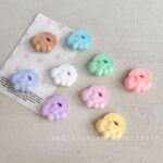 Solid Color Acrylic Beads Rainbow Cloud Beads-638