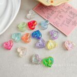 High-Quality UV Beads Cookie heart beads-691
