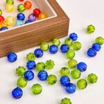 Transparent Acrylic Beads Bead in bead, pumkin bead