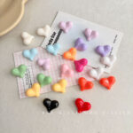 Solid Color Acrylic Beads Heart beads-503