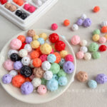 Solid Color Acrylic Beads Wool ball beads