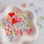 Transparent Acrylic Beads Transparent heart beads