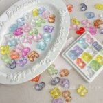 Transparent Acrylic Beads Transparent lace letters