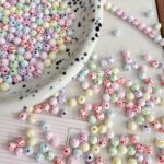 Solid Color Acrylic Beads 8mm star beads