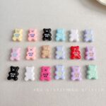 Solid Color Acrylic Beads Hugme cute bear beads