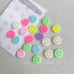 Plastic beads Plastic smiley face beads