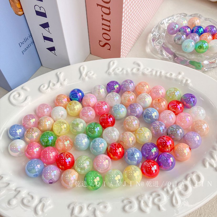 High-Quality UV Beads 16mm uv two-color beads
