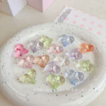 Transparent Acrylic Beads Transparent heart beads