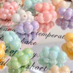 Solid Color Iridescent Plated Beads Cloud beads-618
