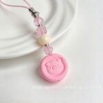 High-Quality UV Beads Rubber cute piggy round bead