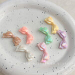 Transparent Acrylic Beads AB Bowknot bead
