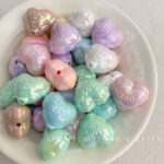 High-Quality UV Beads UV heart beads