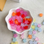 Transparent Acrylic Beads Transparent frosted star beads